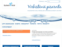 Tablet Screenshot of kymenvesi.fi